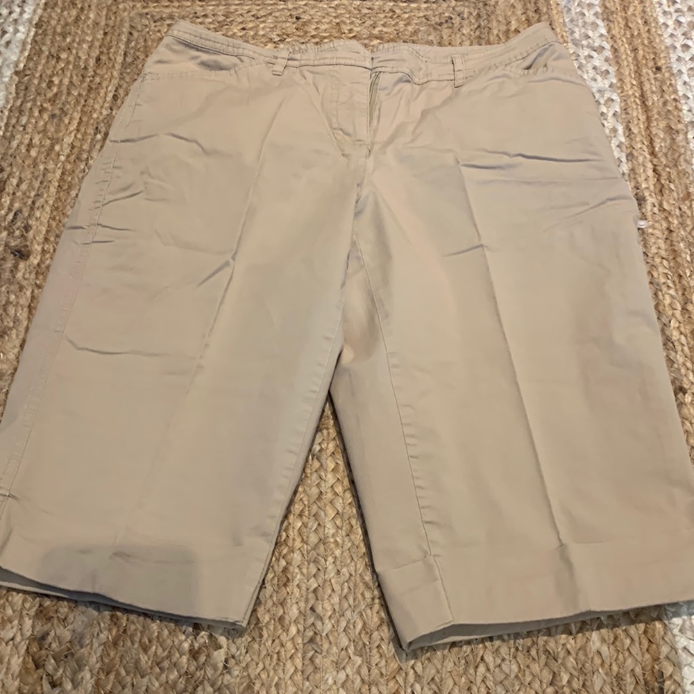 khaki capris/bermuda shorts